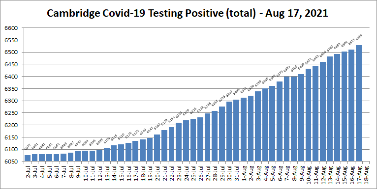 Covid19 cases - Aug 17, 2021