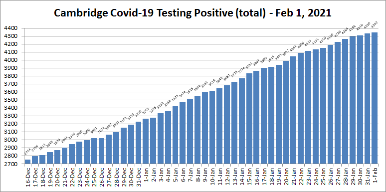 Covid19 cases - Feb 1, 2021