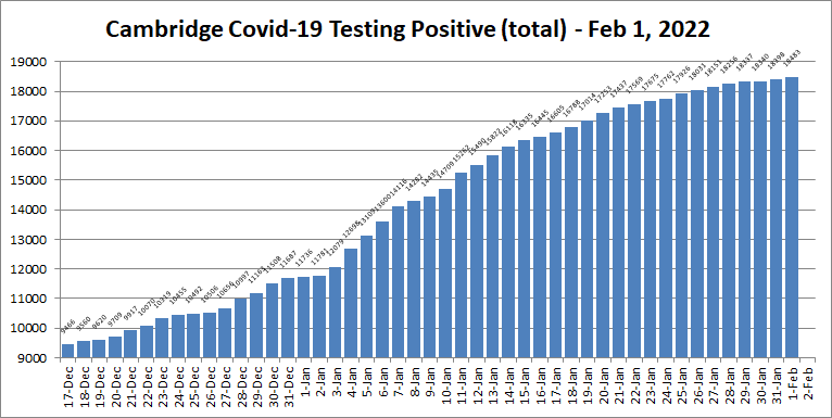 Covid19 cases - Feb 1, 2022