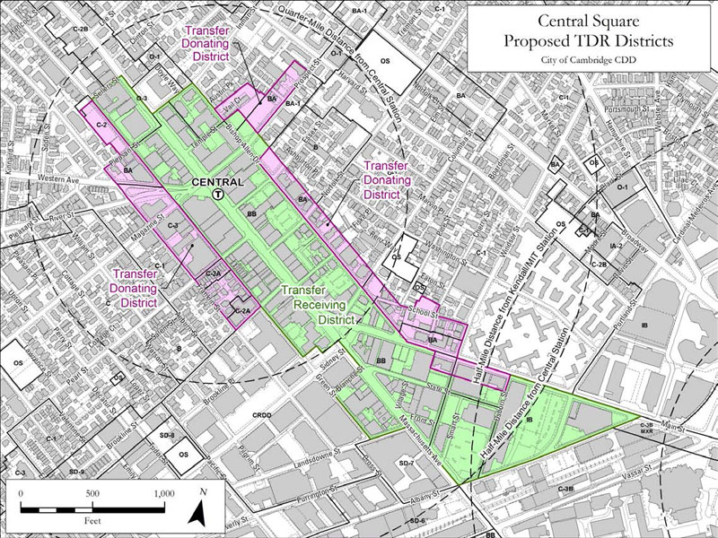 Central Square Transfer of Development Rights Zones