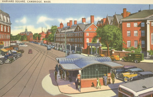 Harvard Square postcard