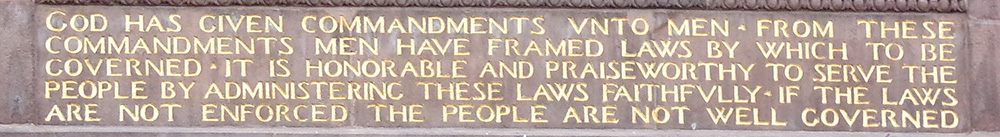 City Hall Inscription