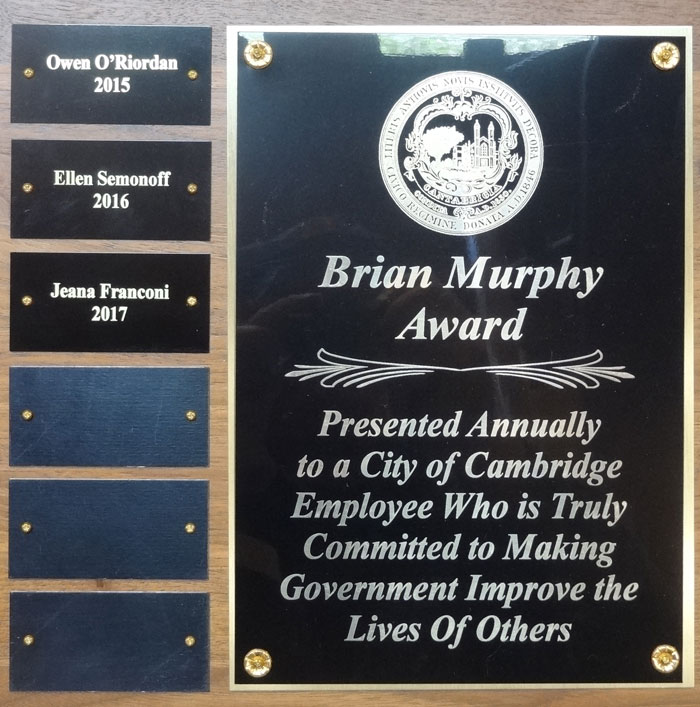 Brian Murphy Award winner Jeana Franconi