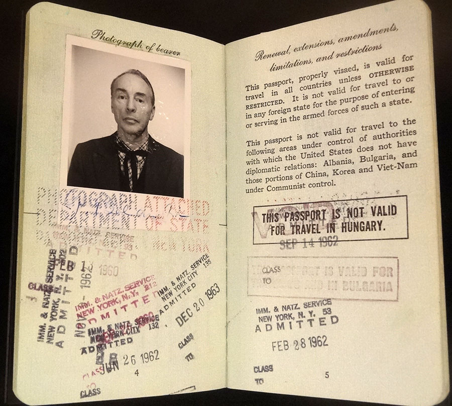 George Balanchine passport