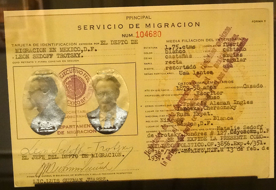 Leon Trotsky passport